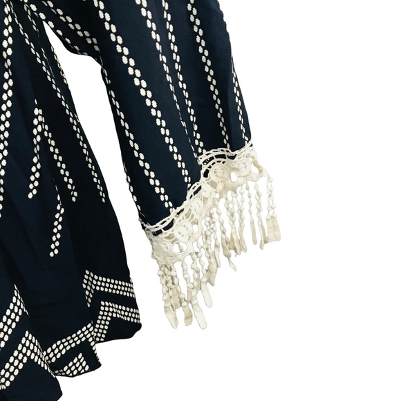 Stylebook Navy Cold Shoulder Top - Picture 3 of 3